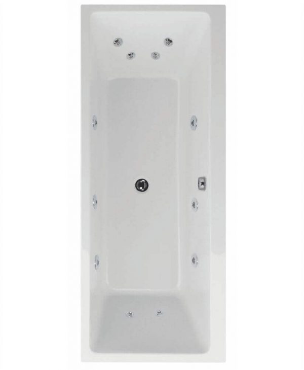  OSCAR Double Ended 1800x800 12 Jet Whirlpool Bath