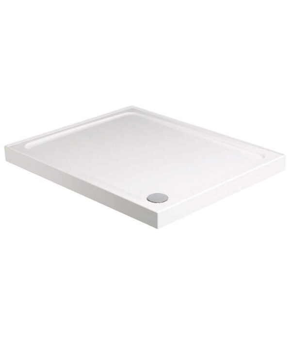  KRISTAL LOW PROFILE 1000x800 Rectangle 4 Upstand  Shower Tray with FREE shower waste