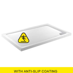 KRISTAL LOW PROFILE 1200X760 Rectangle Shower Tray - Anti Slip with FREE shower waste