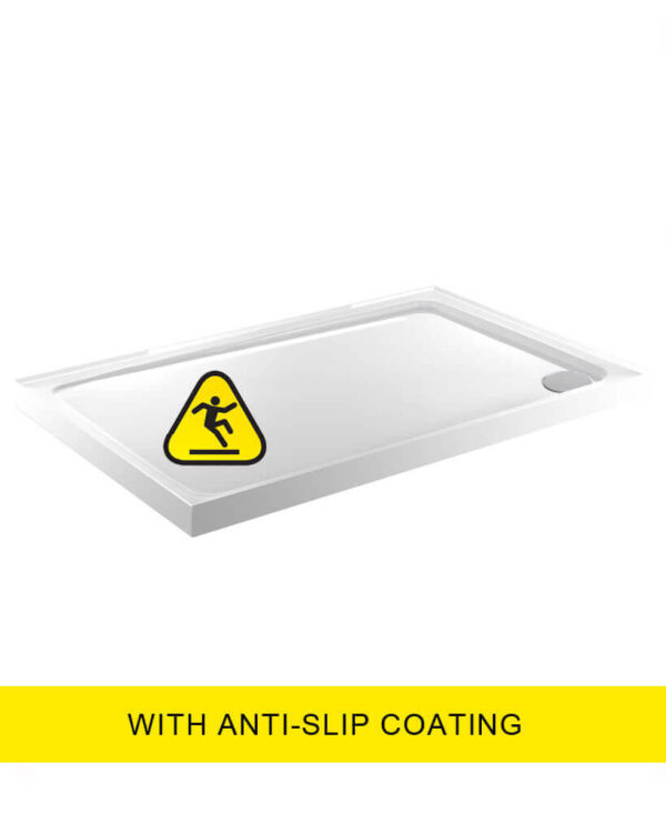  KRISTAL LOW PROFILE 1500X700 Rectangle Upstand Shower Tray  - Anti Slip  with FREE shower waste