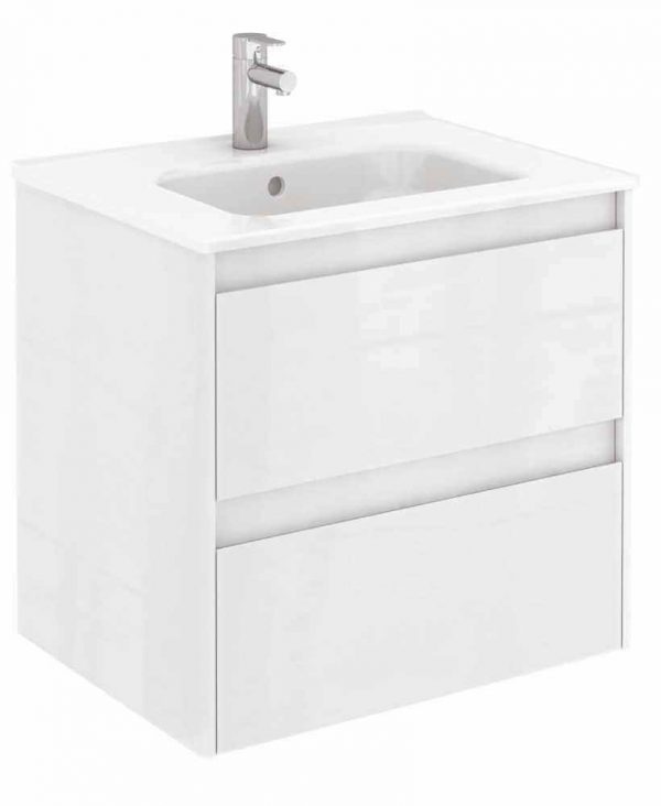  DIJON Gloss White 60cm Vanity Unit