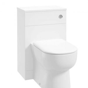 SCANDINAVIAN Matt White Back To Wall WC Unit