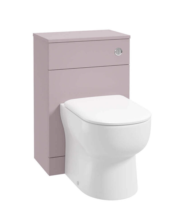  SCANDINAVIAN Matt Cashmere Pink Back To Wall WC Unit