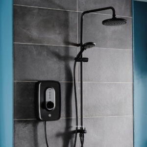 triton t90sr 9.0kw pumped duelec white chrome shower