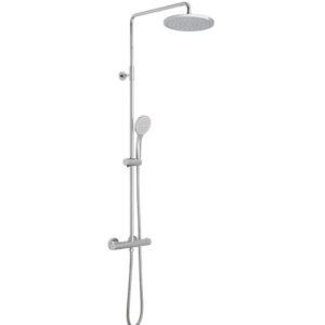 velo exposed round thermostatic shower valve