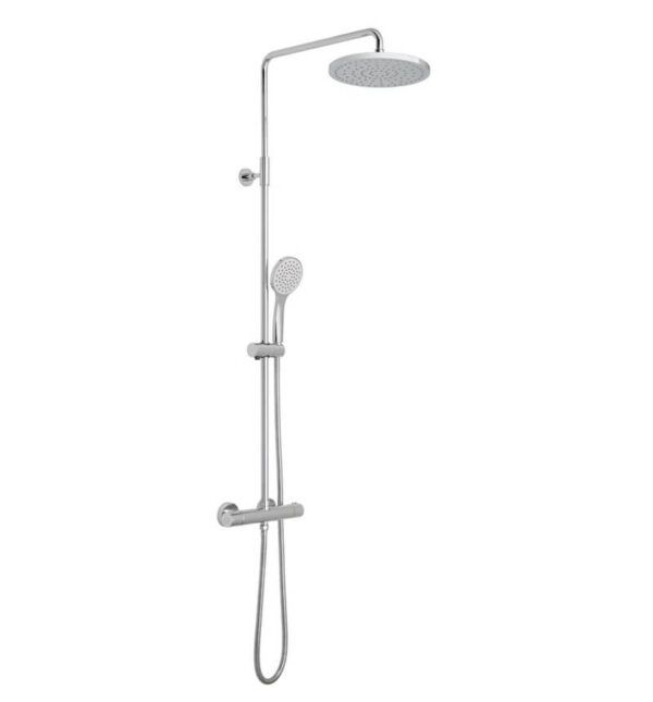 velo exposed round thermostatic shower valve